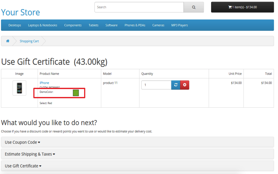 OpenCart Product Option Image 7