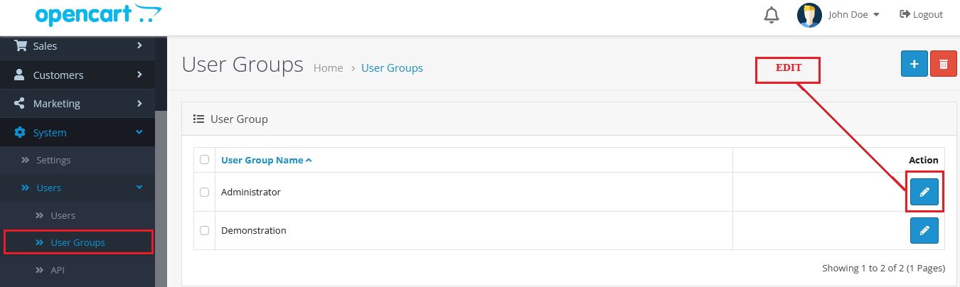 Step 6a - User Group