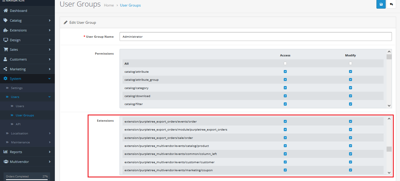 Step 6b - Set Permissions