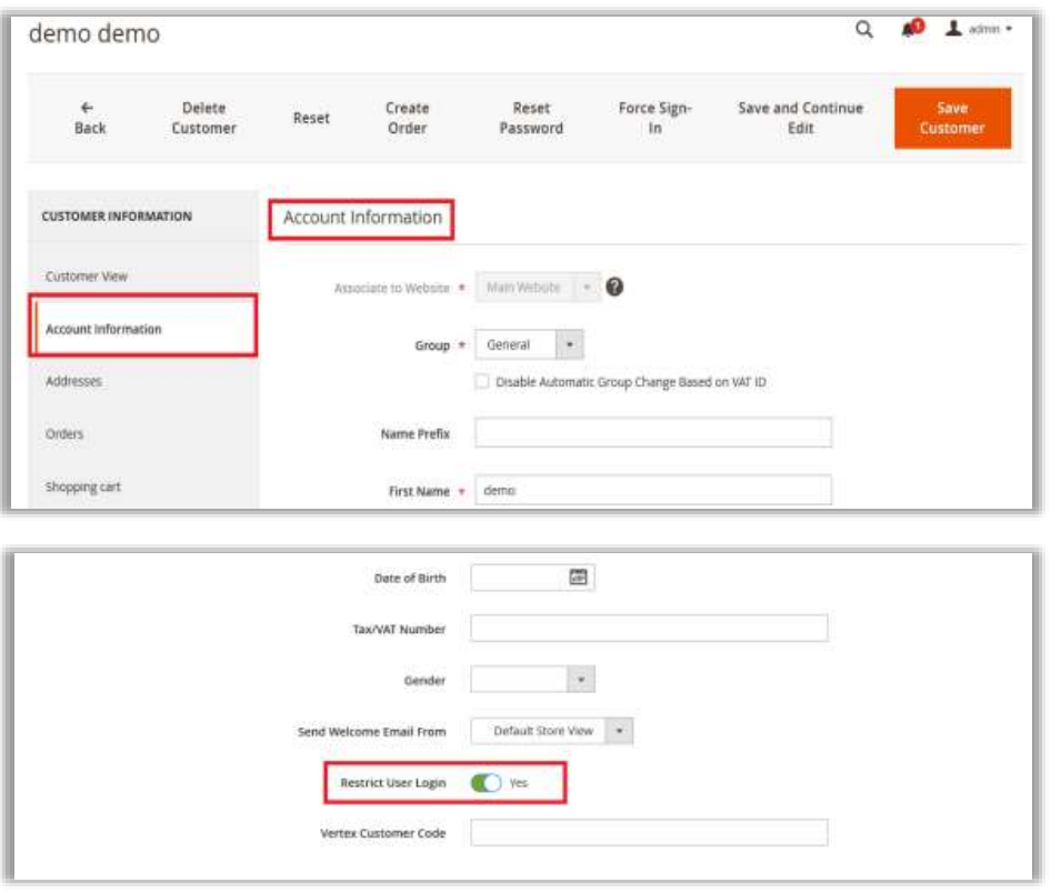 Restrict User Login 1
