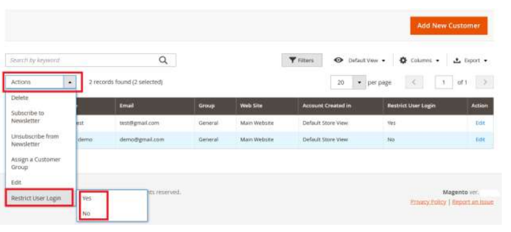 Restrict User Login 2