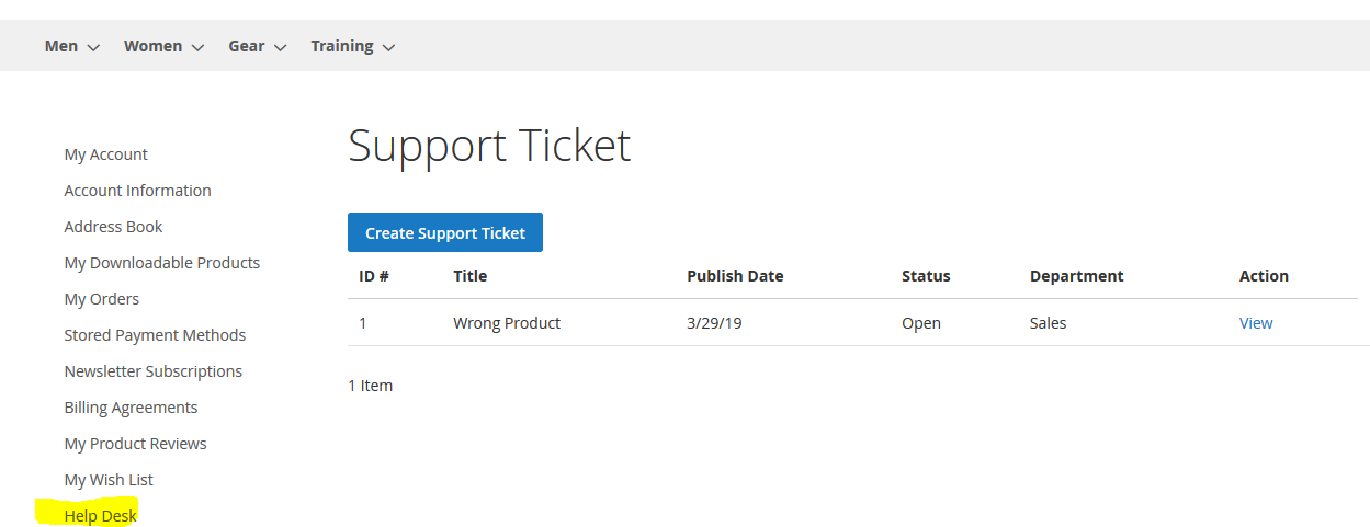 1 Magento ticket 1 Magento ticket