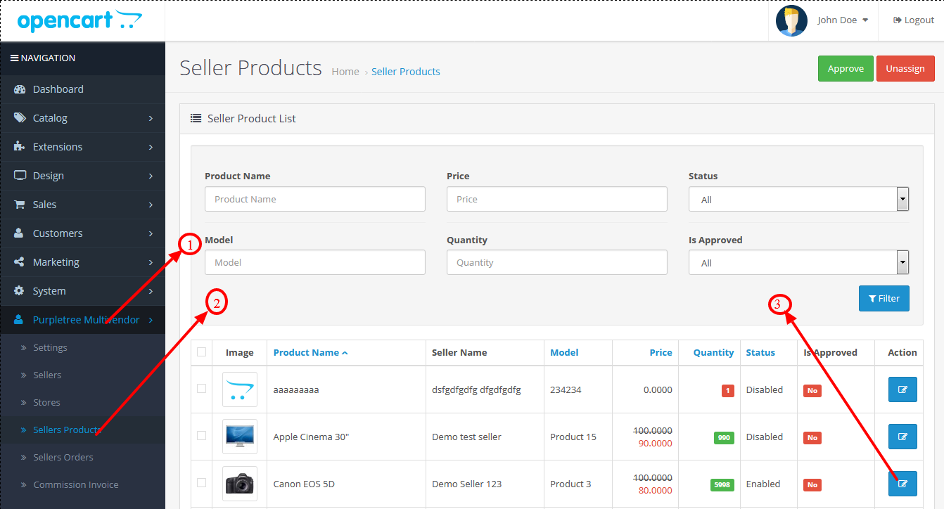 1 admin seller 1 admin seller