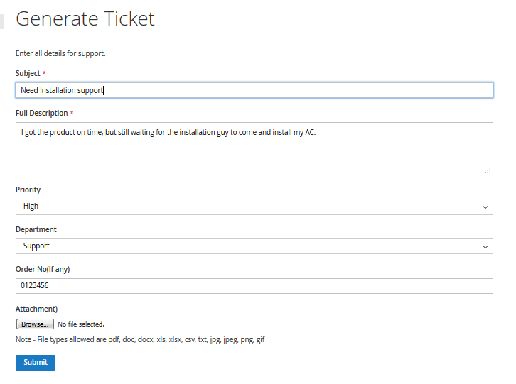 2 Magento ticket 2 Magento ticket