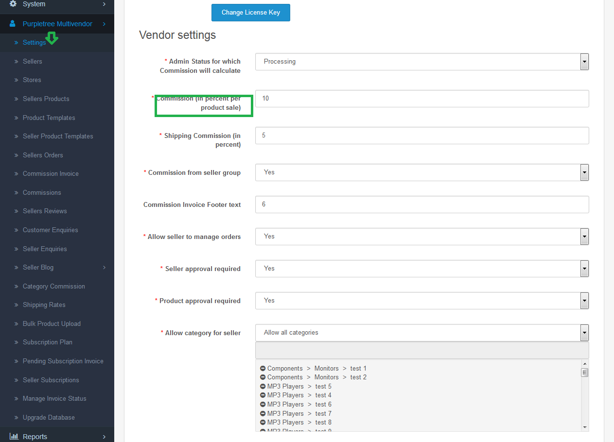 advance setting advance setting