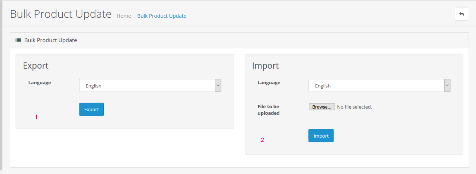 Bulk Product Update for Opencart 1