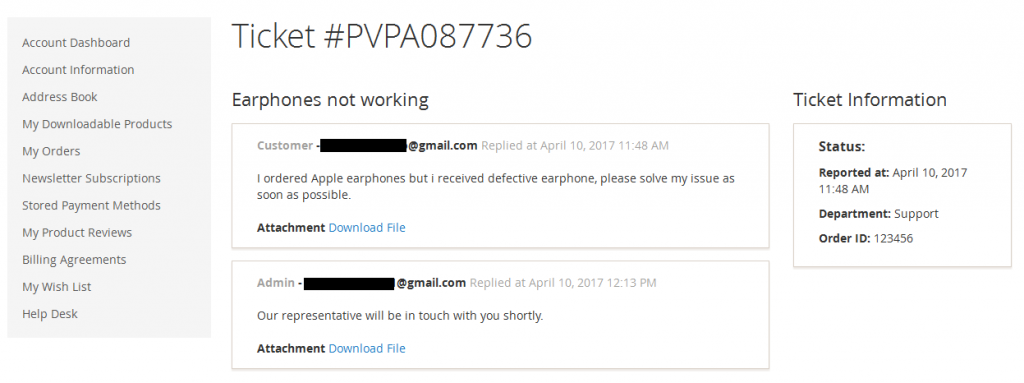 Support Desk / Helpdesk for Magento 2 9