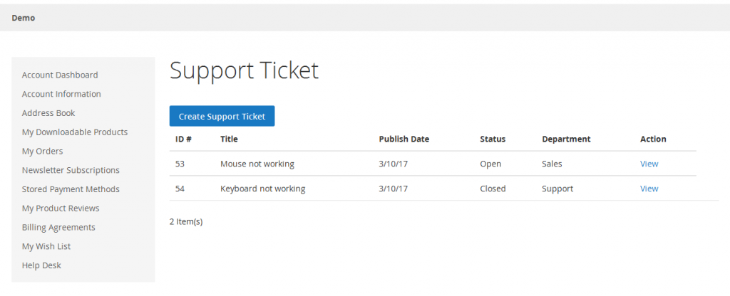 Support Desk / Helpdesk for Magento 2 7