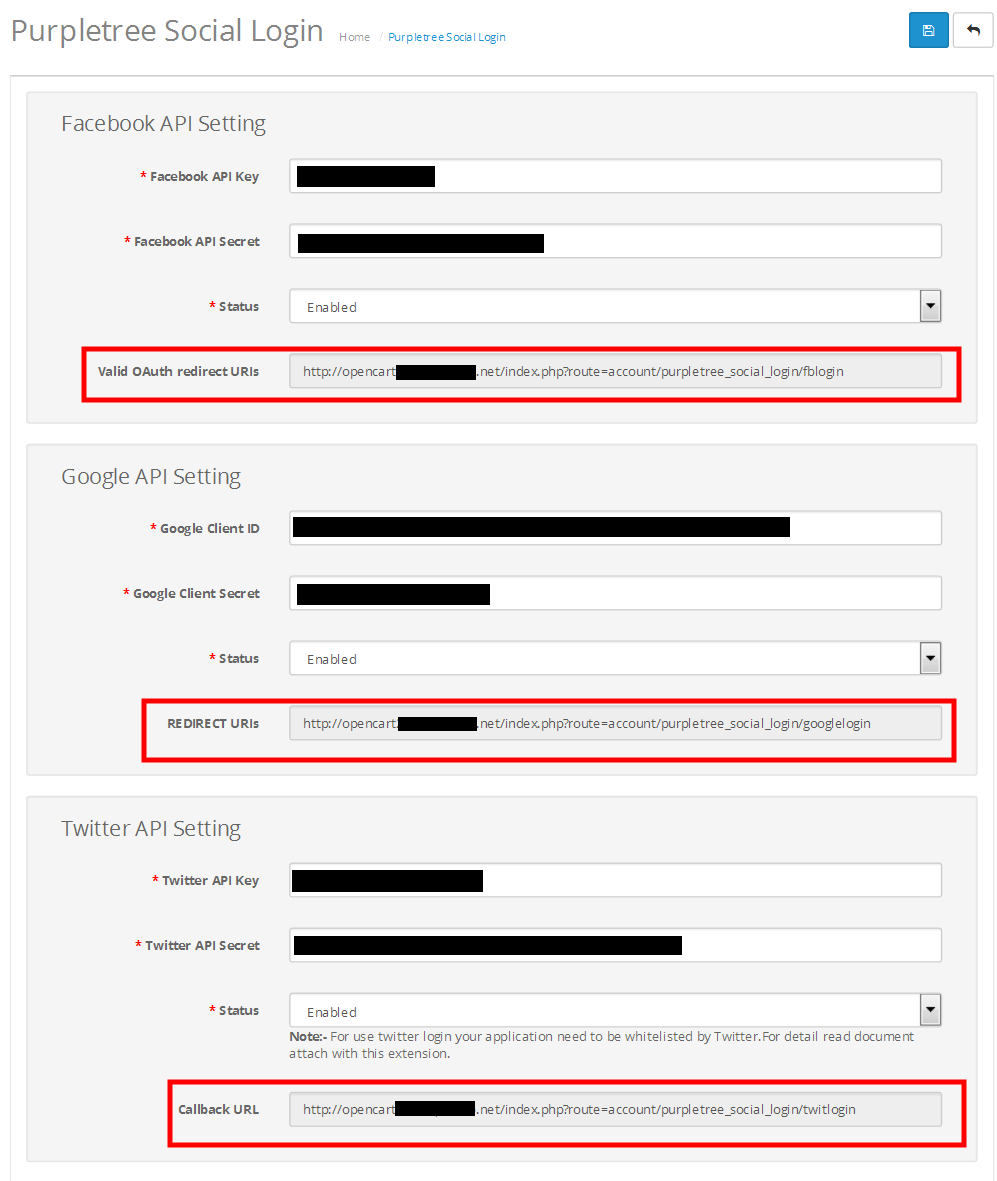 Social Login Premium for Opencart 2