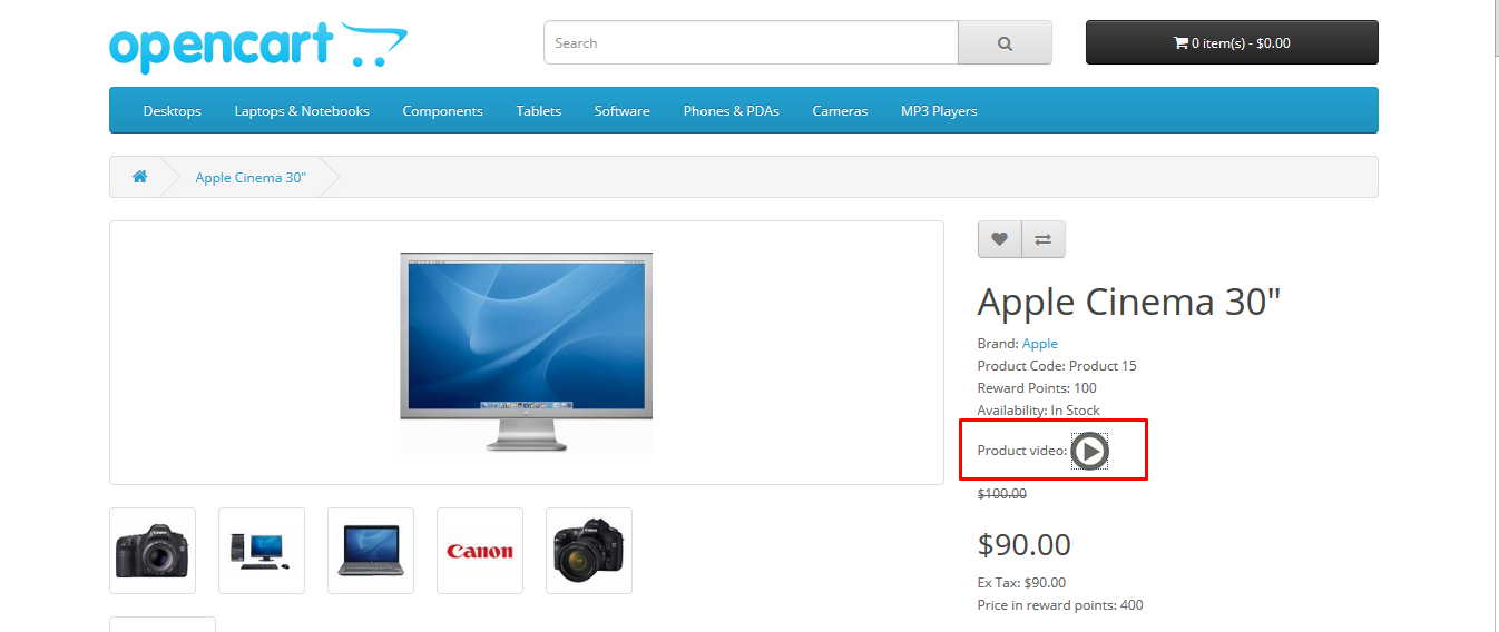 Opencart Add Video to Product 2
