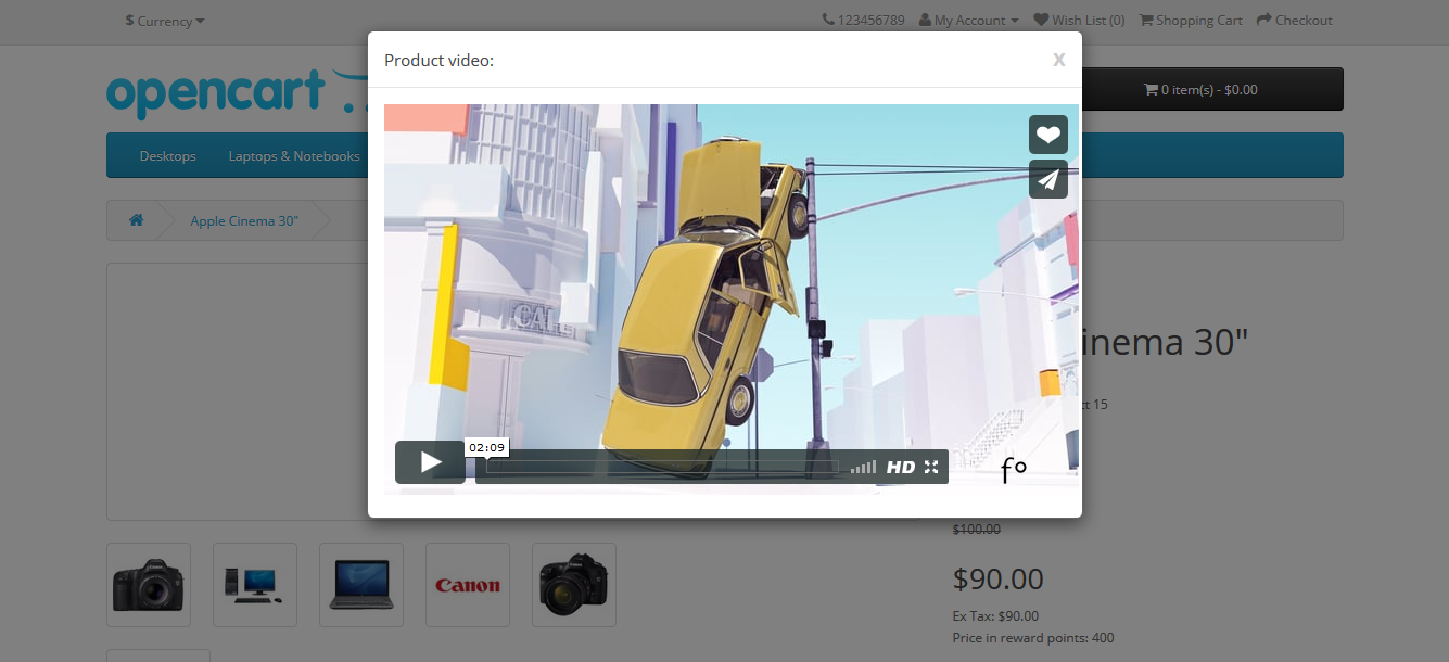 Opencart Add Video to Product 3