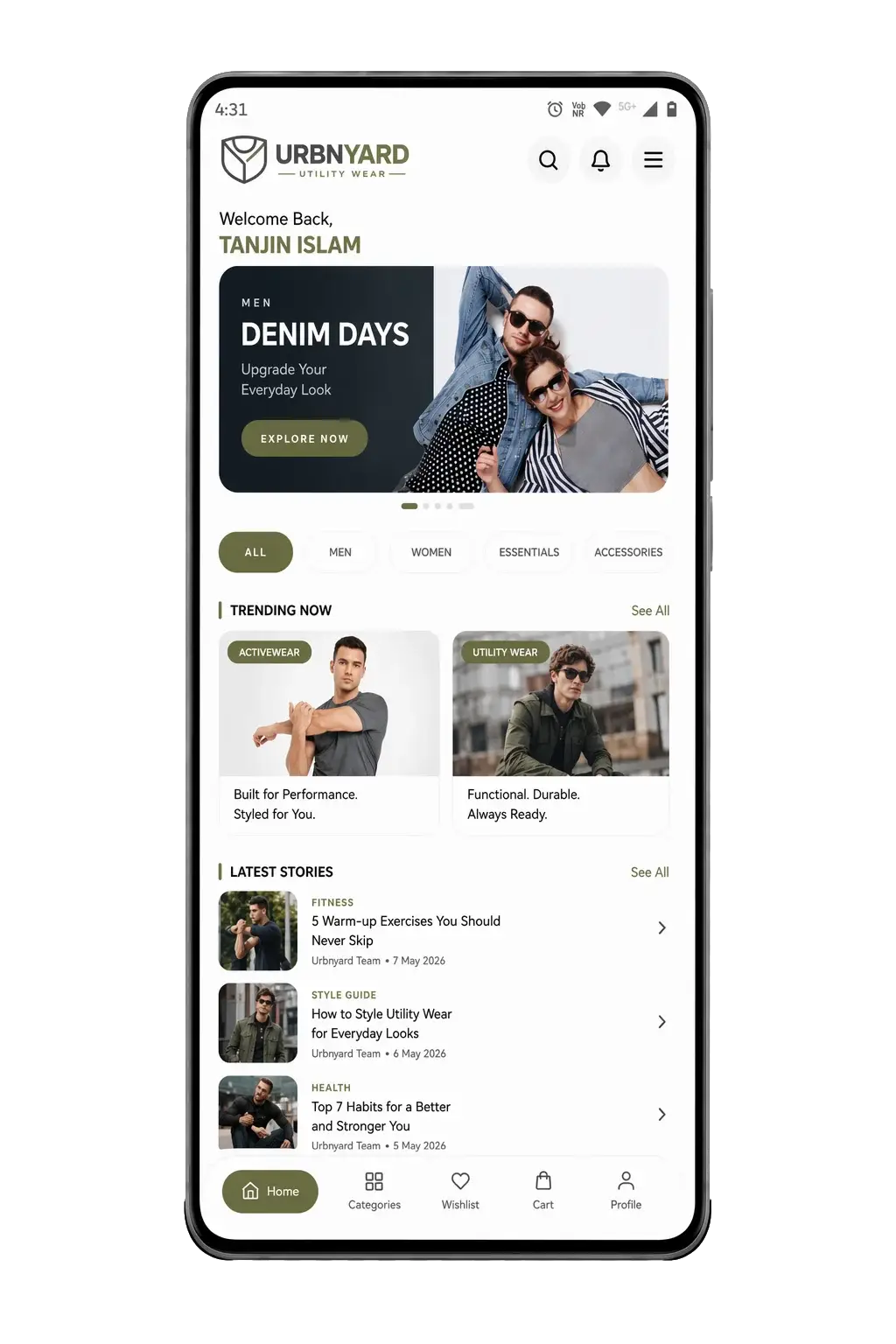 Android App Screen