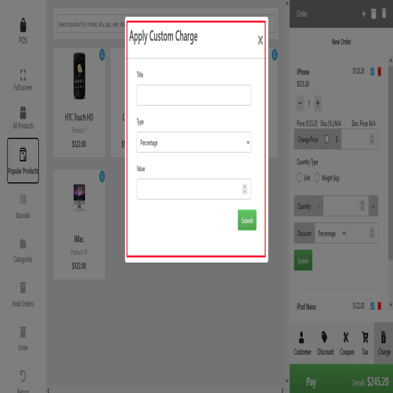 OpenCart Point of Sale (POS)