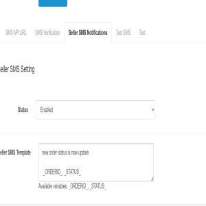 Seller login OTP template configuration in OpenCart