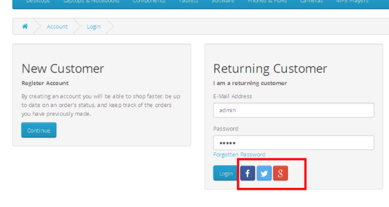 2 social login