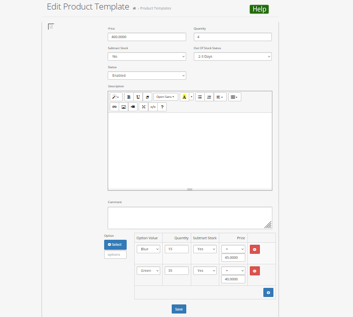 7 vendor option