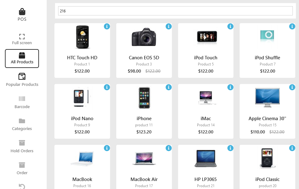 Browse category option