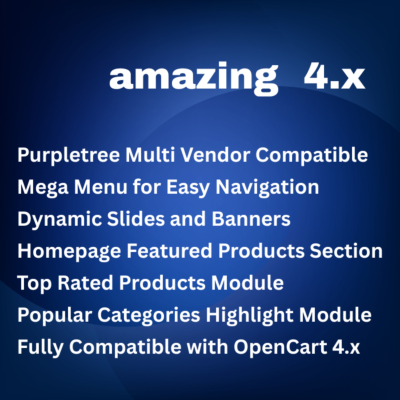 AmazingCart Marketplace – Premium OpenCart 4 Theme