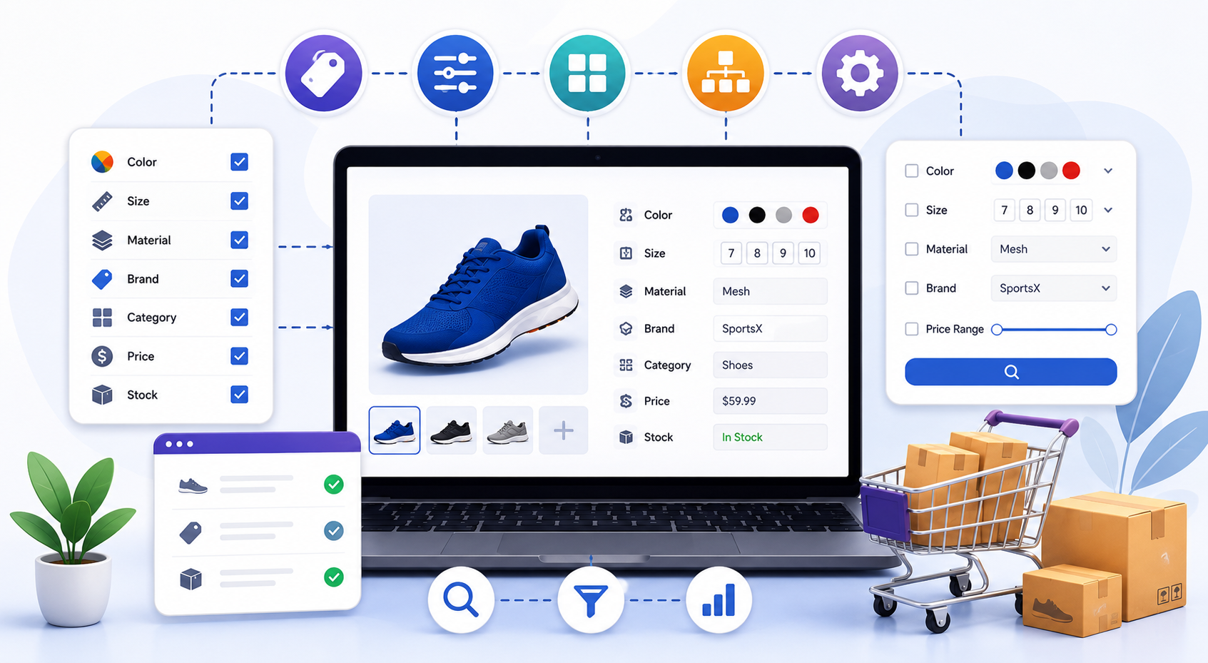 Attribute management for your online store