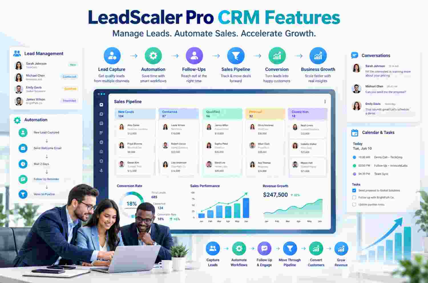 LeadScaler Pro CRM: Manage Leads, Automate Follow-Ups and Accelerate Growth