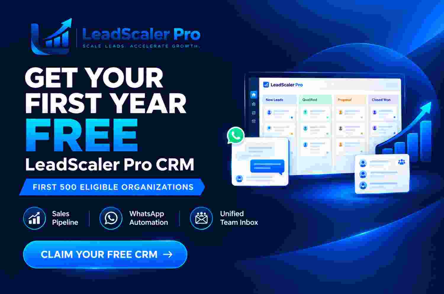 LeadScaler Pro CRM: Get Your First Year Free with Our Exclusive Early-Adopter Offer