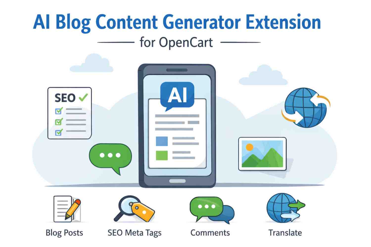 AI Blog Content Generator Extension for OpenCart