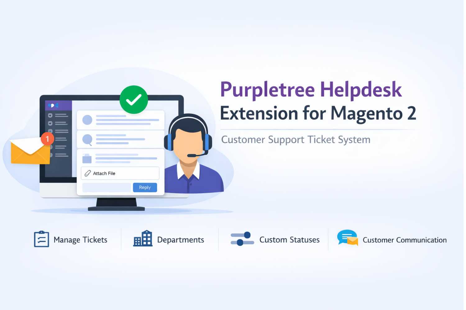 Purpletree Helpdesk Extension for Magento 2 – Complete Customer Support Ticket System