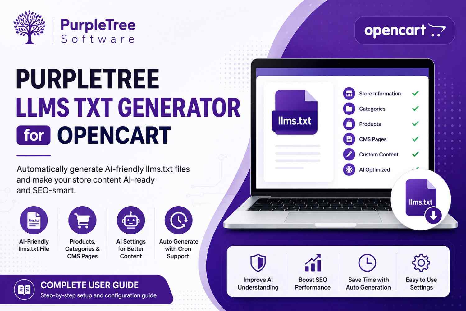 Purpletree LLMS TXT Generator for OpenCart – Complete User Guide