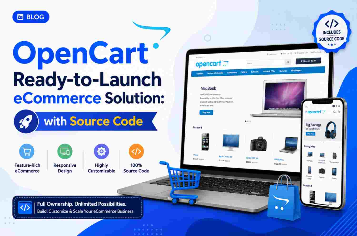 OpenCart Ready-to-Launch eCommerce Solution: with source code