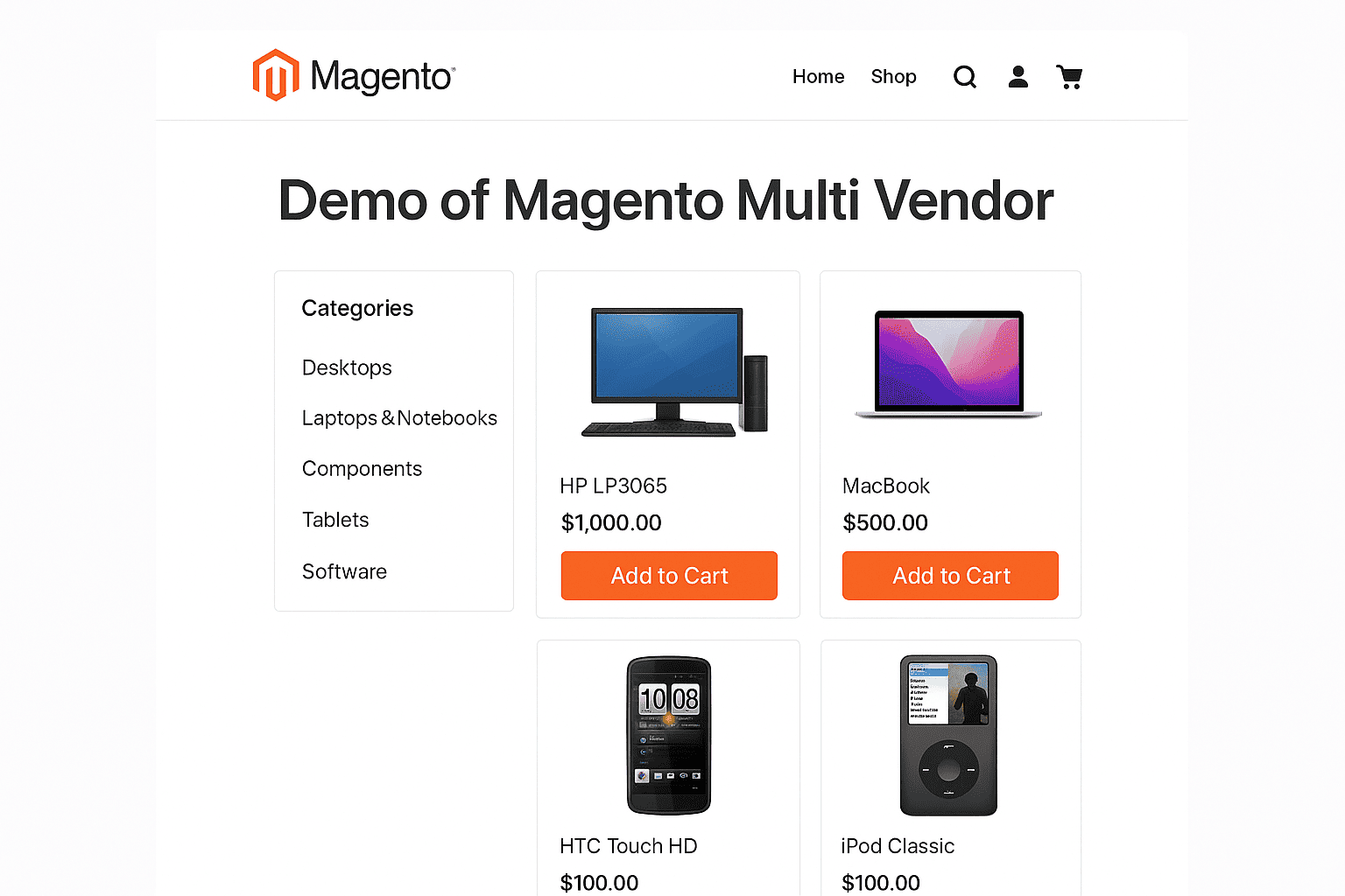 Demo of Magento 2 Multi Vendor Marketplace