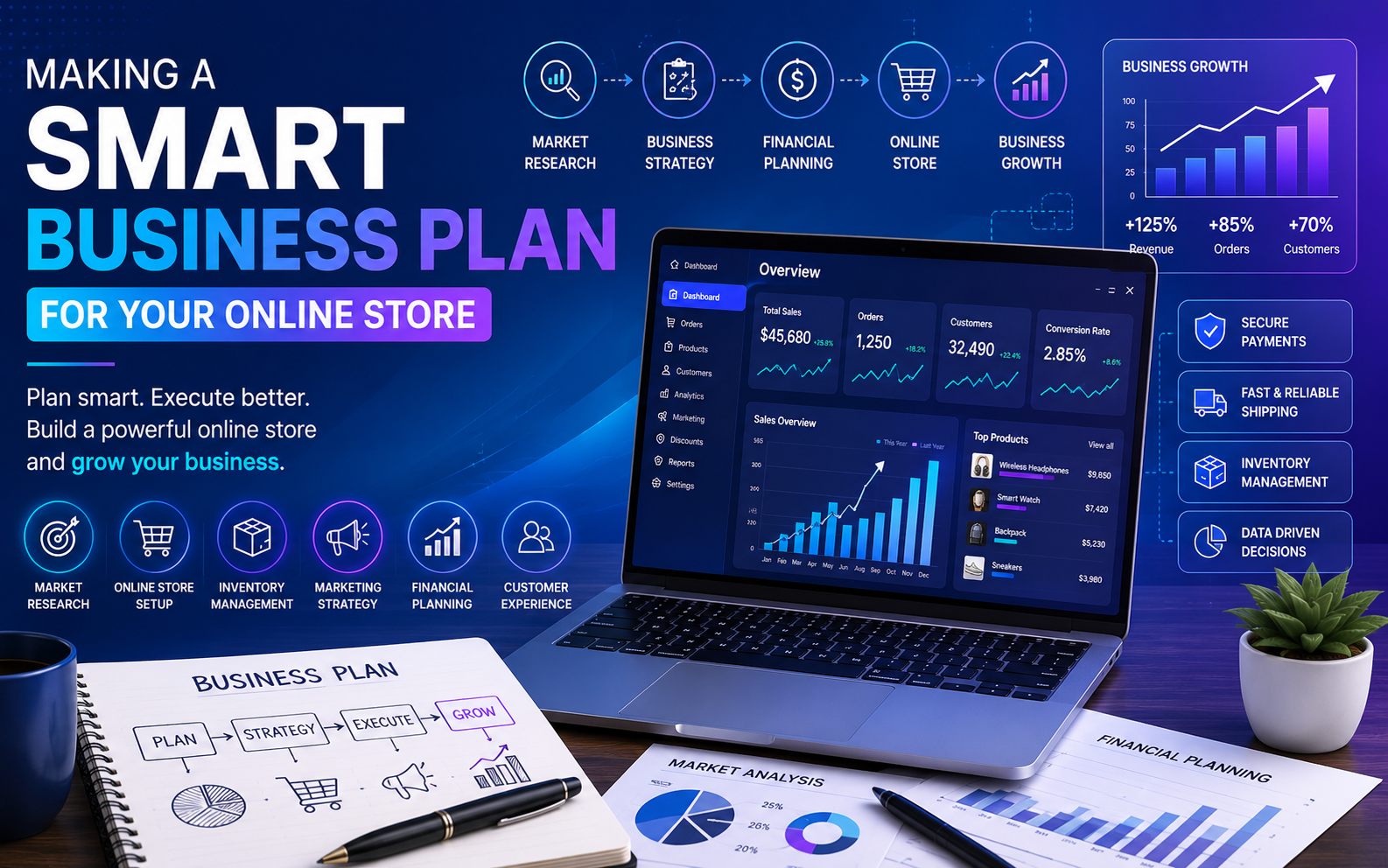 Making a smart business plan for your Online Store