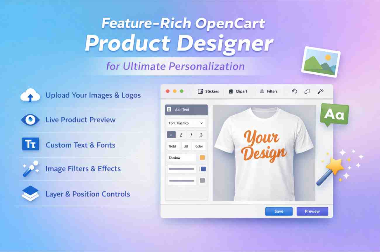Feature-Rich Opencart Product Designer for Ultimate Personalization