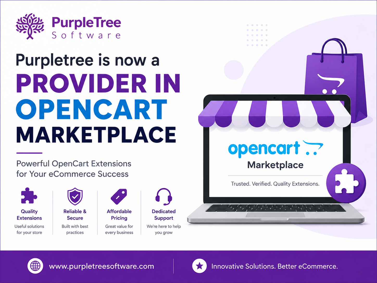 Purpletree is now a provider in OpenCart marketplace