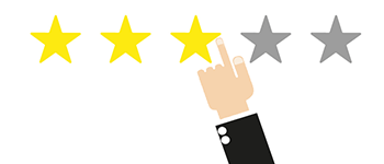 How can customer give review & rating to sellers ?