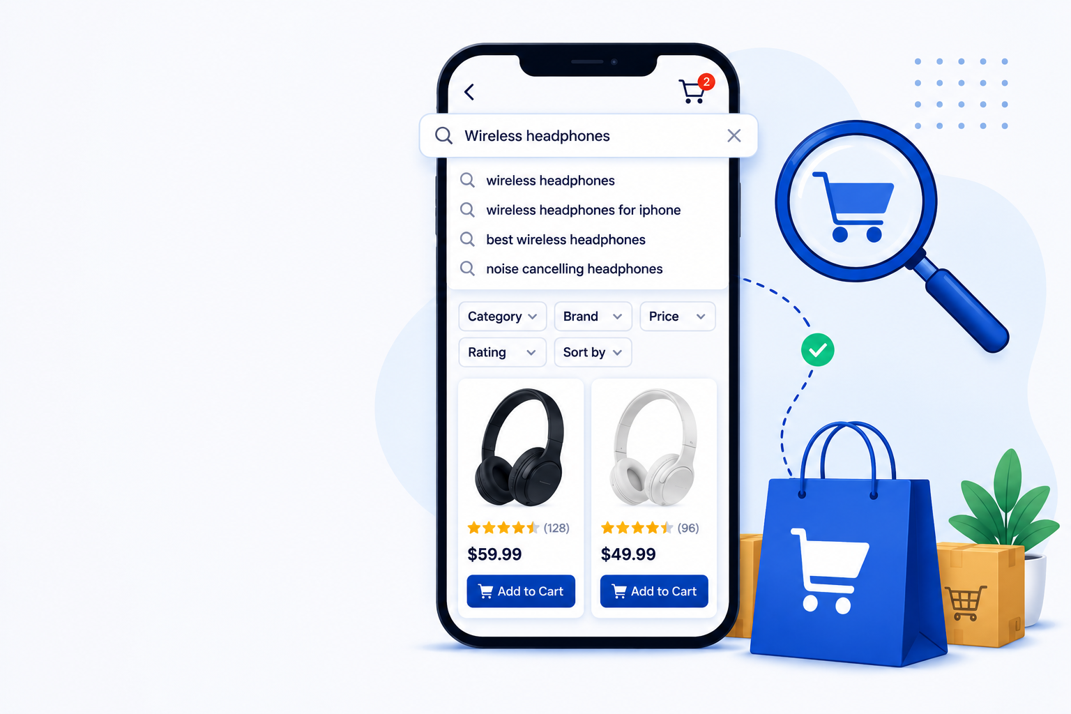 Best practices for search function for ecommerce apps