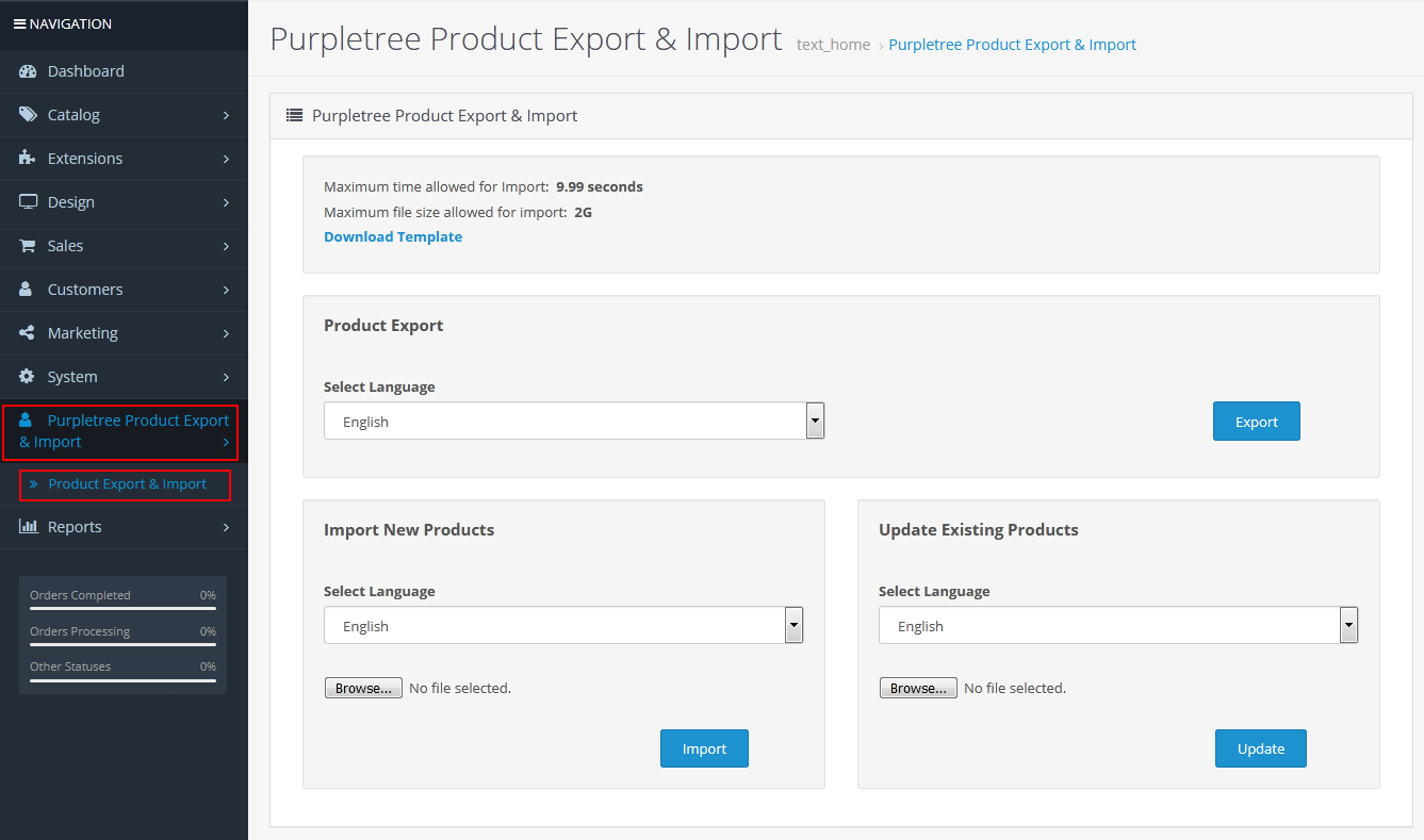 1 bulk export import