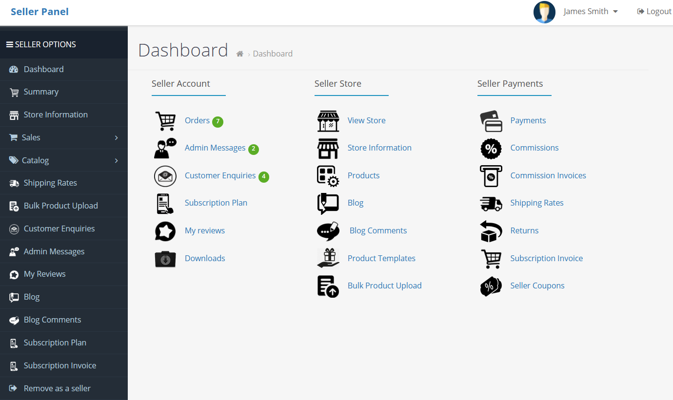 1 seller panel