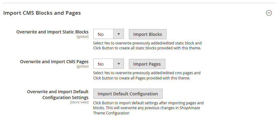 2 config. option