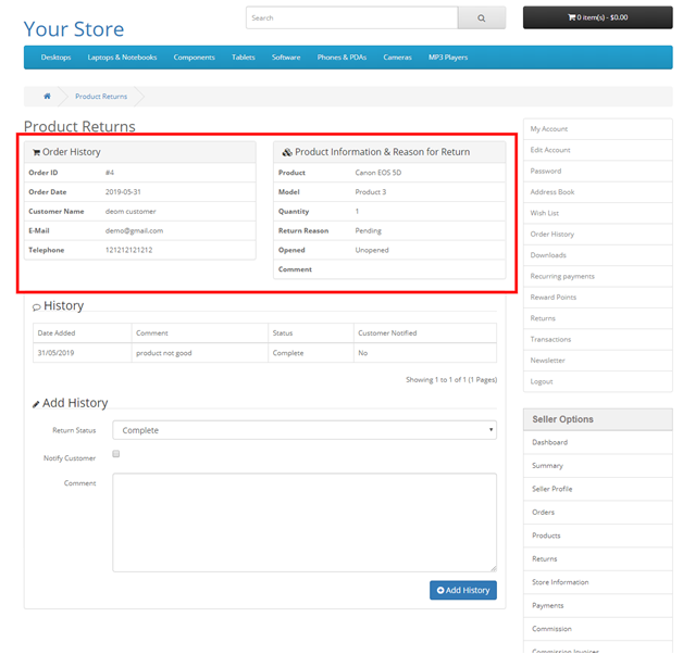 4 seller panel