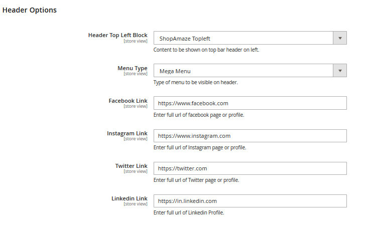 5 config. option